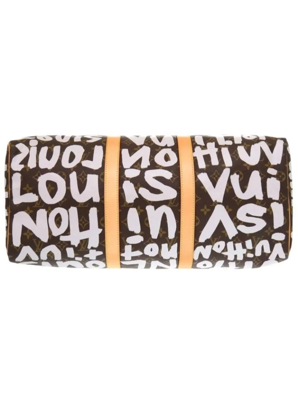 Louis Vuitton Keepall 50 Monogram Graffiti White Boston Bag 1608